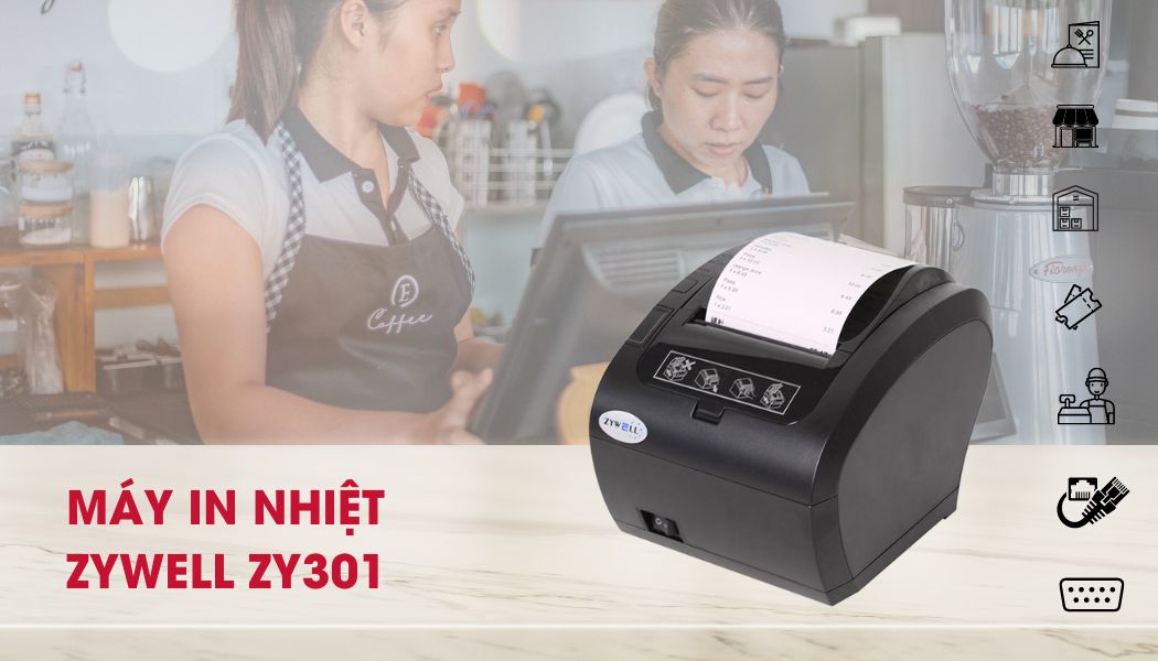 máy in đơn hàng Zywell zy301