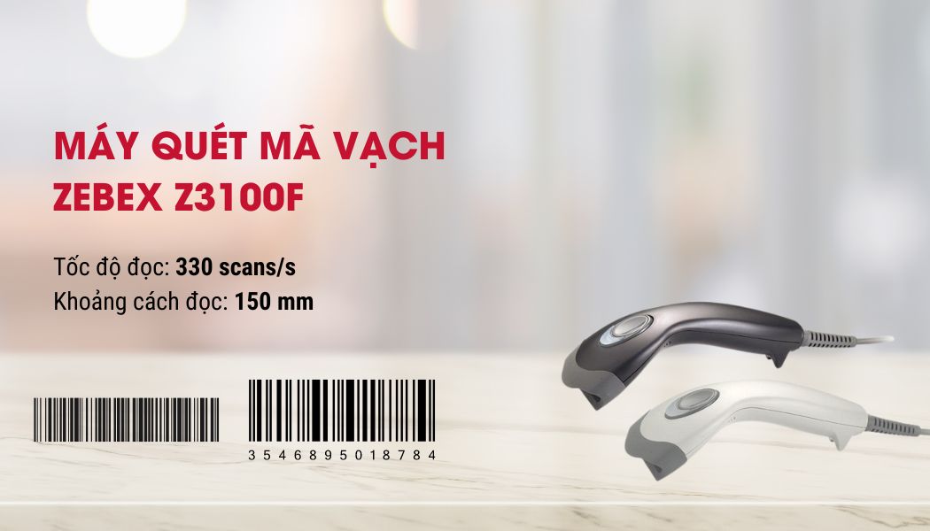 Tính năng đầu đọc mã vạch Zebex Z3100F Tính năng đầu đọc mã vạch Zebex Z3100F