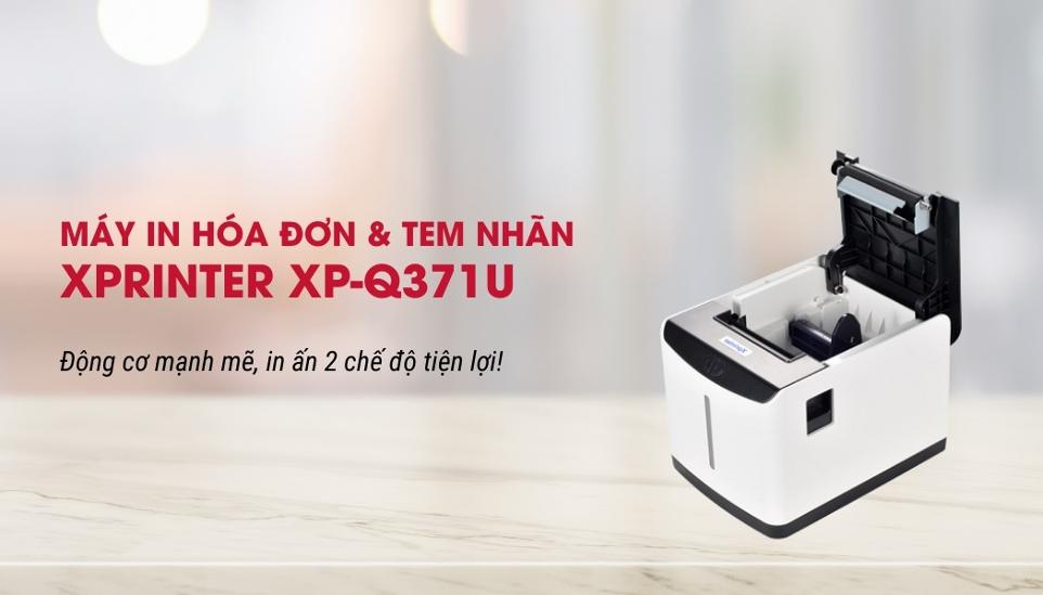 máy in hóa đơn tem nhãn Xprinter XP-Q371U