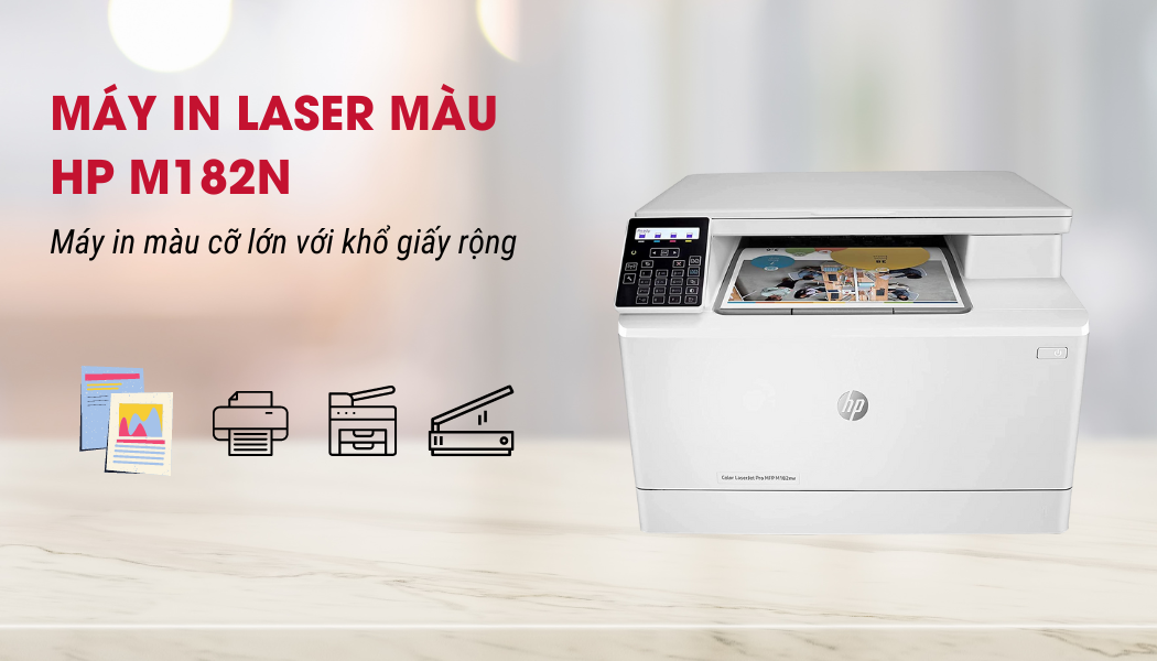 máy in laser màu HP M182N