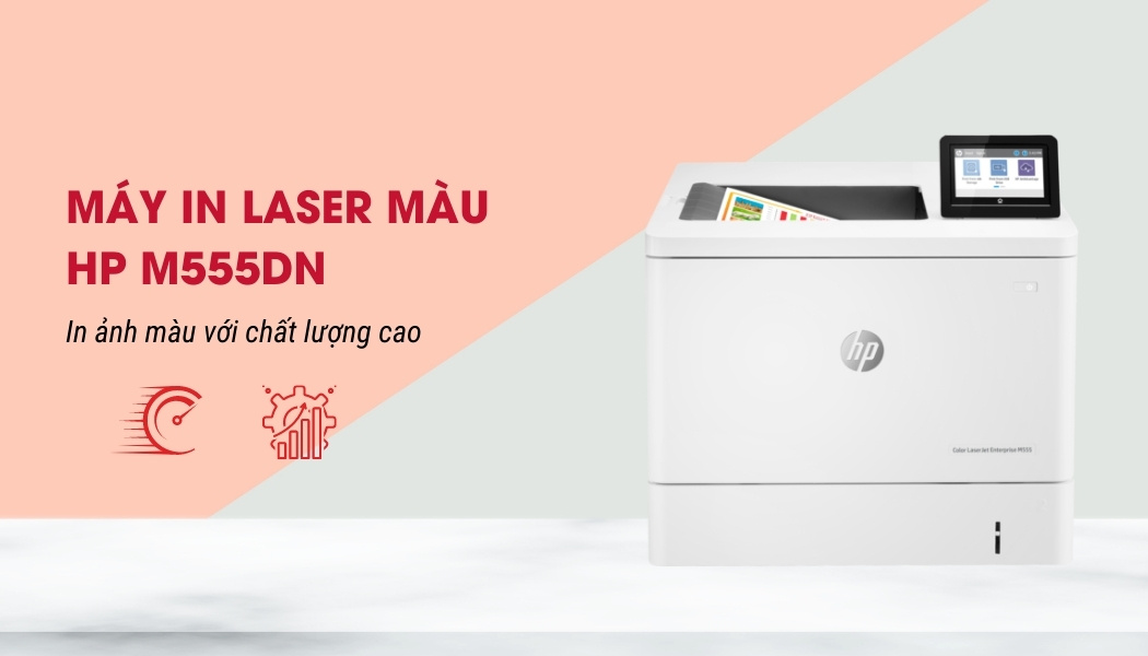 tổng quan máy in laser màu HP M555dn