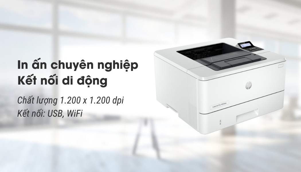 kết nối máy in laser HP M4003dw