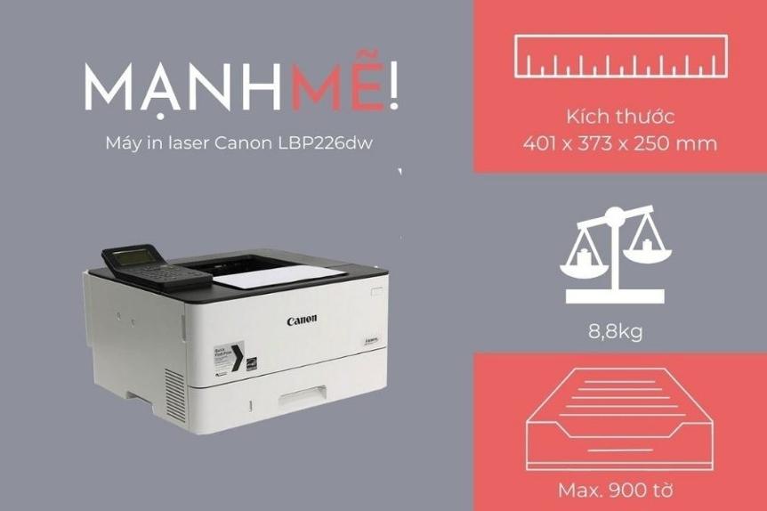 thiết kế máy in laser Canon LBP226dw