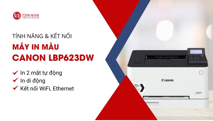 kết nối máy in laser màu Canon LBP623Cdw