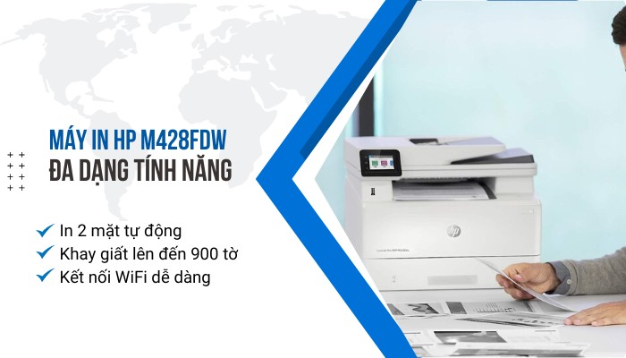 tính năng máy in HP M428Fdw