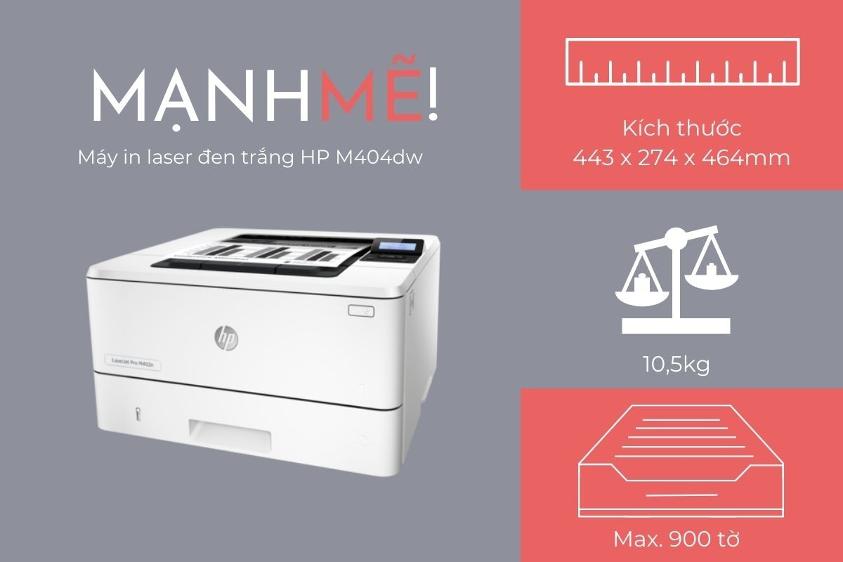 Máy in HP 404dw thiết kế