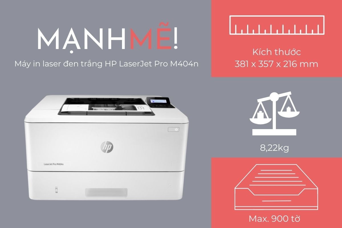 thiết kế máy in HP M404n