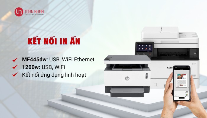 kết nối máy in Canon MF445dw