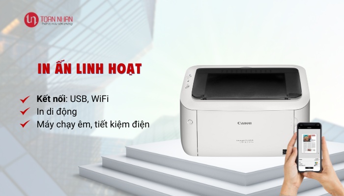 kết nối máy in Canon 6030w