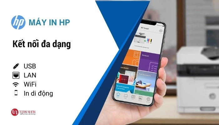 máy in HP với kết nối in ấn đa dạng