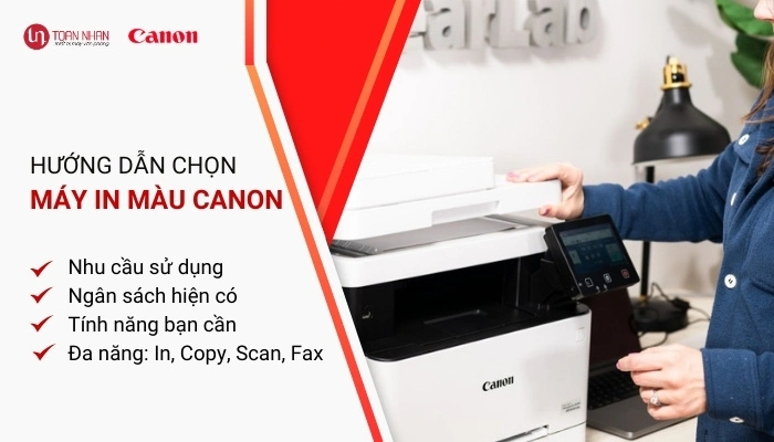 hướng dẫn chọn máy in màu Canon