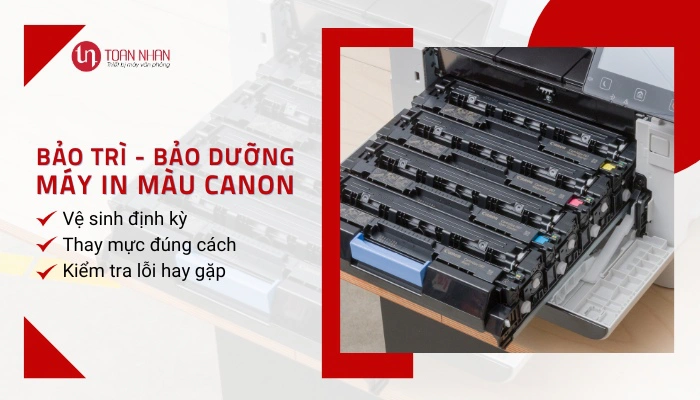 bảo dưỡng máy in màu Canon thường xuyên