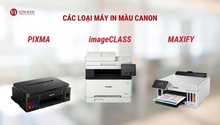 Các loại máy in màu Canon