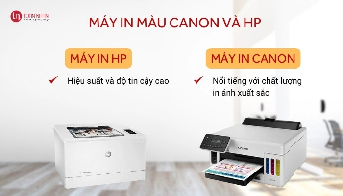 Giới thiệu máy in màu Canon và HP