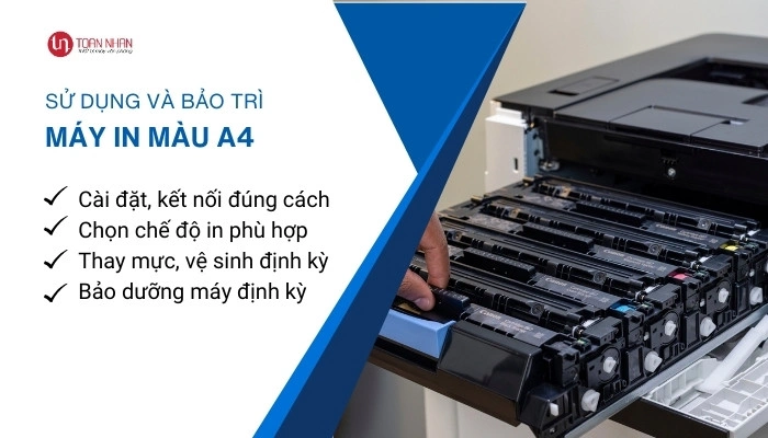 sử dụng và bảo trì máy in màu A4