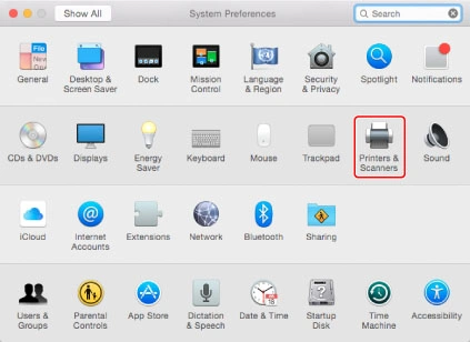 thiết lập cài đặt driver máy in canon trên macos