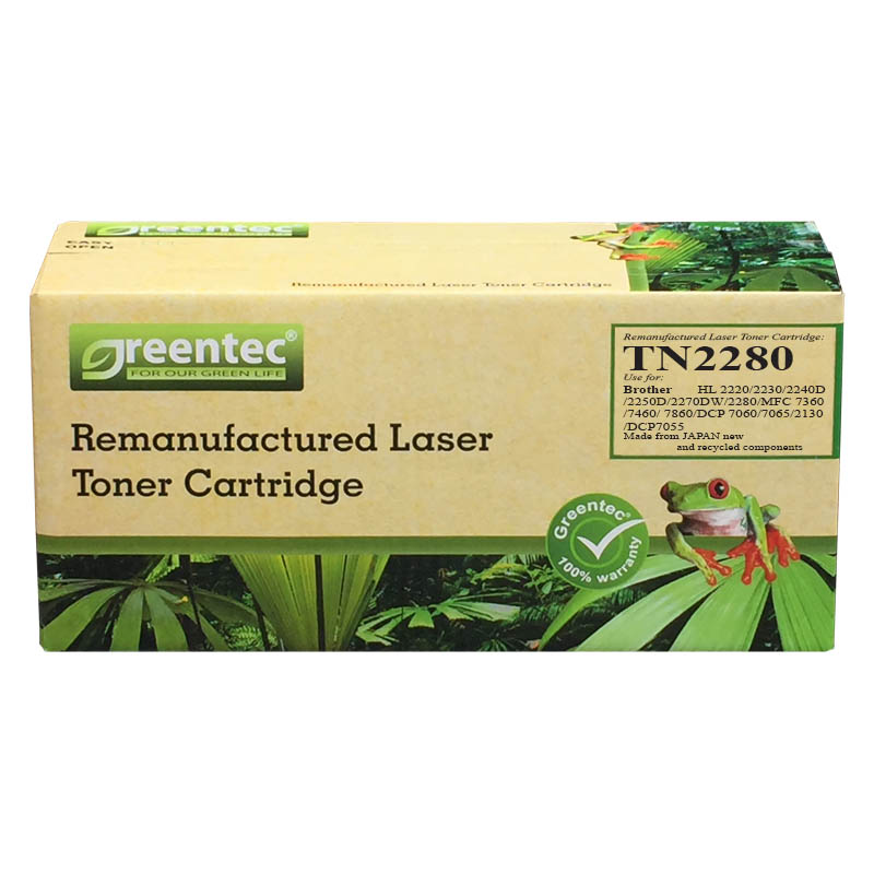 Mực in laser đen trắng Greentec Brother TN2280 1