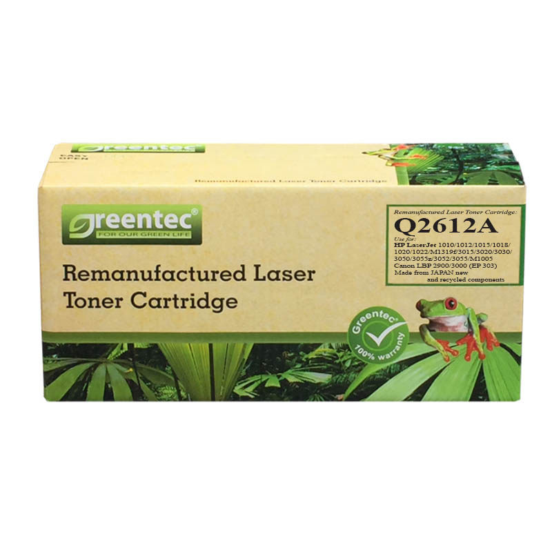 Mực in laser đen trắng Greentec Q2612A 1