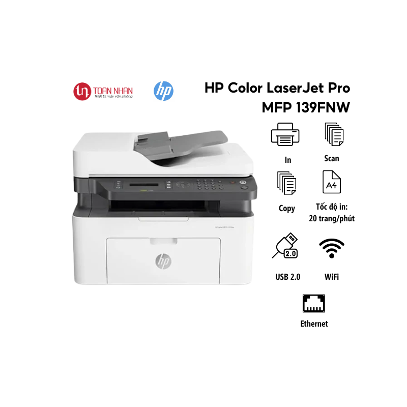 Máy in laser đa năng HP 139FNW