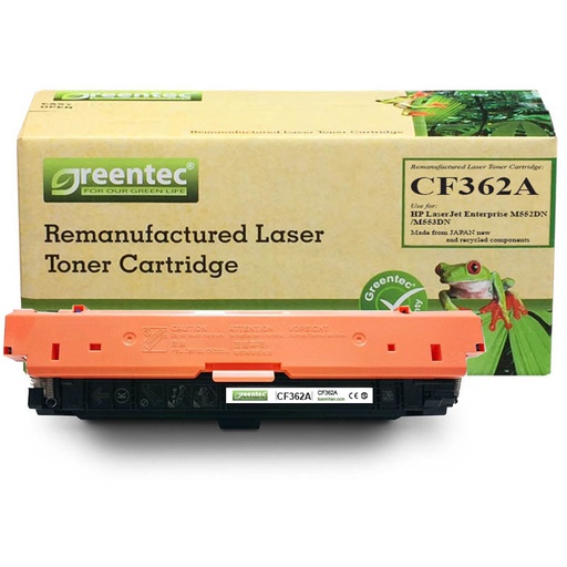 [CAR-GT-CF362A] Hộp mực thay thế Greentec CF362A (vàng) hiệu suất cao, tương thích cho máy in HP 