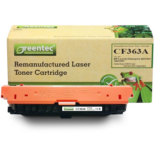 [CAR-GT-CF363A] Hộp mực thay thế Greentec CF363A (đỏ) hiệu suất cao, tương thích cho máy in HP 