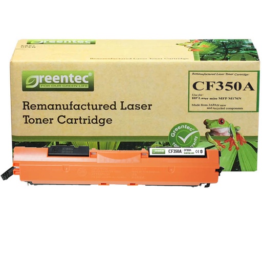 [CAR-GT-CF350A] Hộp mực thay thế Greentec CF350A (đen) hiệu suất cao, tương thích cho máy in HP 