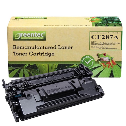 [CAR-GT-CF287A] Hộp mực thay thế Greentec HP CF287A (đen) hiệu suất cao, tương thích cho máy in HP 