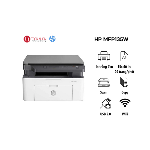 [PRT-HPLJ-135W] Máy in HP LaserJet MFP 135w (In/ Copy/ Scan/ A4/ USB/ WiFi)