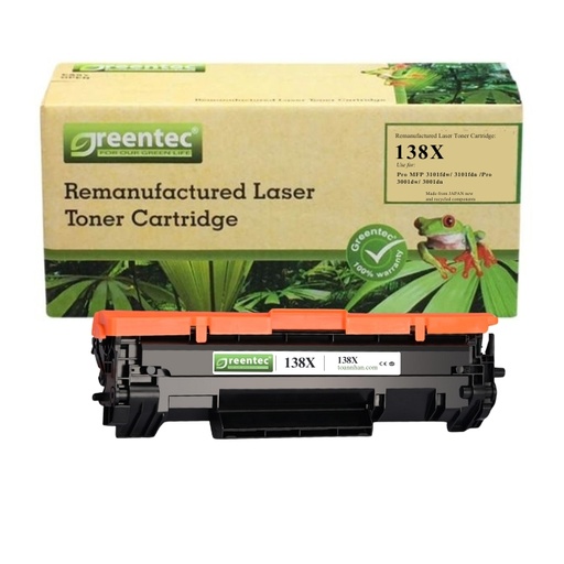 [CAR-GTHP-138X] Mực in laser đen trắng Greentec HP 138X